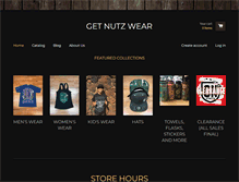 Tablet Screenshot of getnutzwear.com